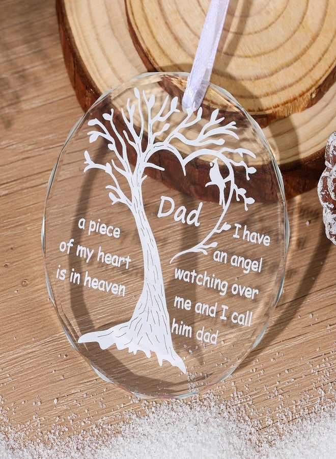 Rainhonor Christmas Memorial Gift, Bereavement Sympathy Gift for Loss of Loved One Father, Christmas Tree Remembrance Hanging Pendant Remembrance Gifts for Loss of Mather Memory Mom Sympathy (dad) - Image 3